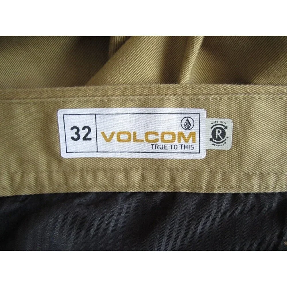 Men's Volcom True to This Made Brown Shorts Size 32 (MP48)